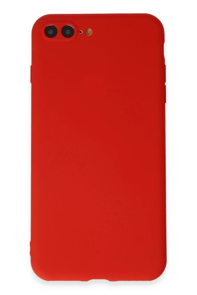 NewFace حافظة OZLSTOR لهاتف iPhone 7 Plus من السيليكون الأول (84208) - أحمر