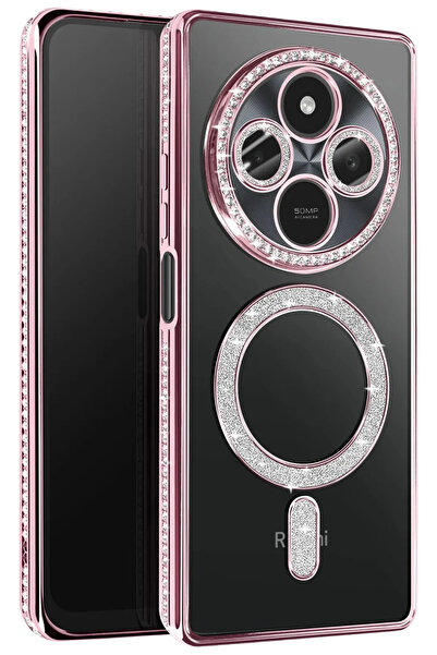 NewFace 1613143747 حافظة شاومي ريدمي 14C جوك سيملي ماجنيتيسيف (114331) - وردي