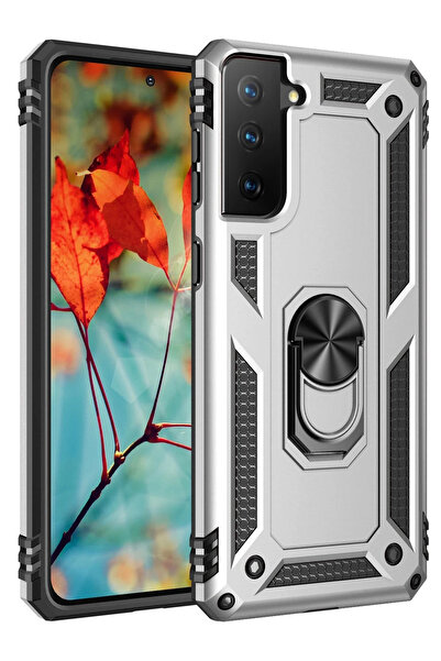 NewFace 1614510747 غطاء سامسونج جالاكسي S21 بلس غطاء سيليكون مع حلقة صوفيا (2...