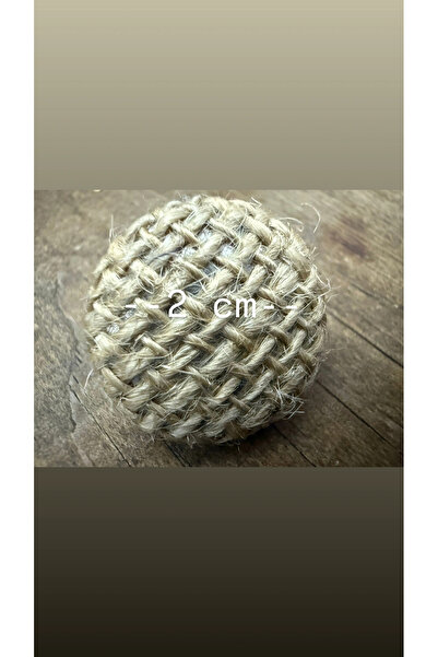 Zümrüdüanka Handmade jüt kumaş ( çuval) kaplamalı metal düğme