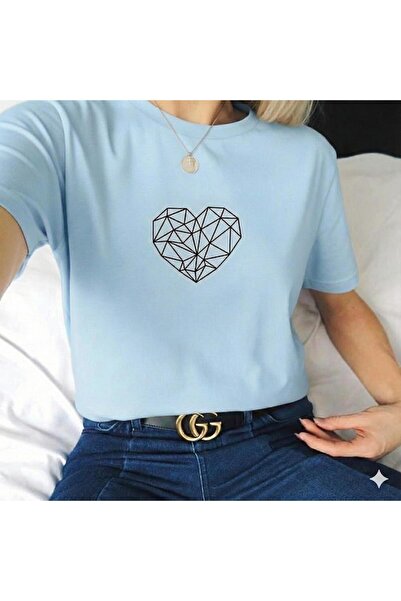 BW Bravely Wear Γυναικείο μπλουζάκι με στάμπα GEOMETRIC HEART