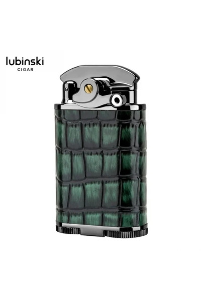 Lubinski DERİ KAPLAMA DELİCİLİ PURO ÇAKMAĞI GREEN