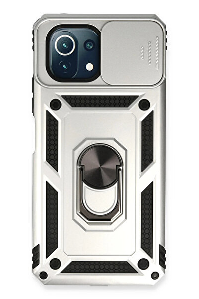 NewFace 1613224747 حافظة Xiaomi MI 11 Lite من السيليكون مع حلقة عدسة (162432)...