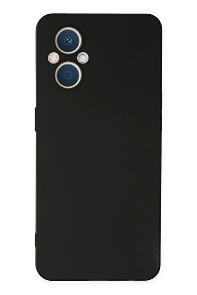 NewFace حافظة OZLSTOR Reno 7 Lite من السيليكون المخملي الداخلي (95127) - أسود