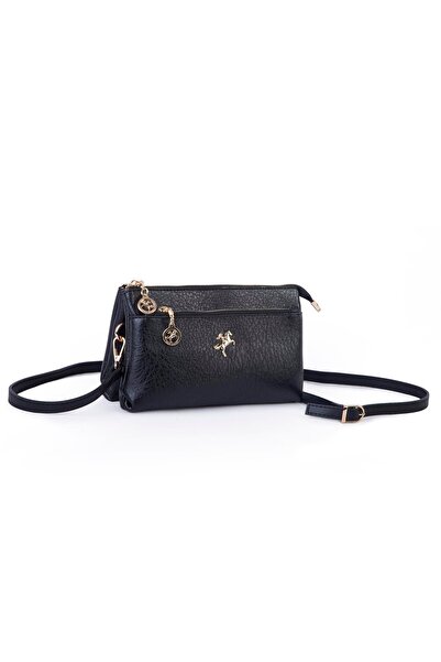 Nas Bag Women's Crossbody and Clutch Bag with Wrist and Crossbody Strap (24X15 cm) Black Victoria