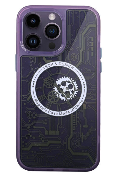 NewFace 1615722747 حافظة آيفون 14 برو ماجيك مغناطيس سيف سيليكون - (142257) بن...