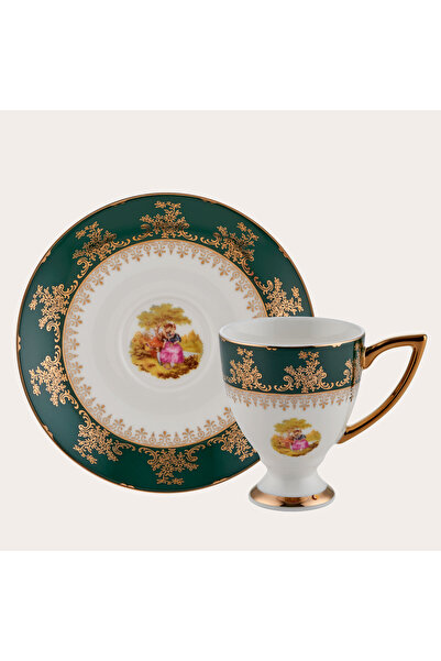 ROY KING WINTERLING PORZELLAN 23064-4 LADY GREEN 6'LI KAHVE FİNCANI
