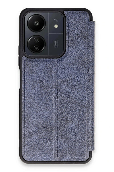 NewFace غطاء حماية قابل للطي لهاتف شاومي ريدمي 13C (123436) - أزرق داكن