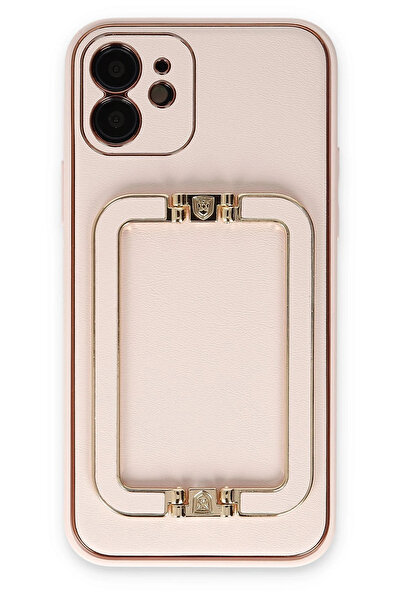 NewFace غطاء حماية OZLSTOR لهاتف آيفون 12 طراز كوكو إيليت (112816) - لون بودرة