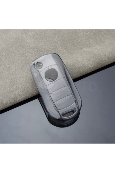 YıldızTuning Fiat Egea Egea Cross Transparent-Smoked Key Case Cover Accessory