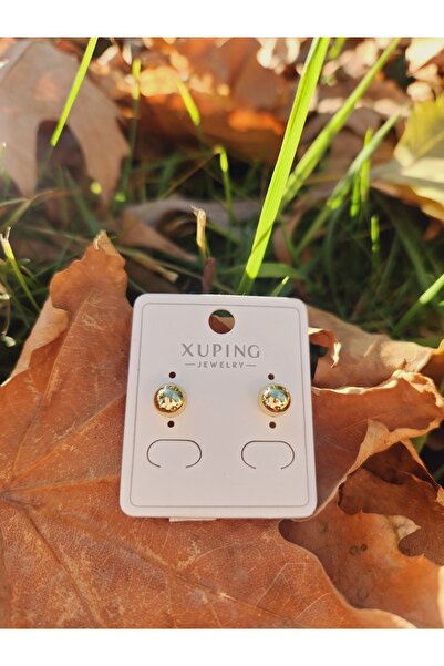 XUPING JEWELRY Top Küpe | 14K Altın Kaplama Xupıng