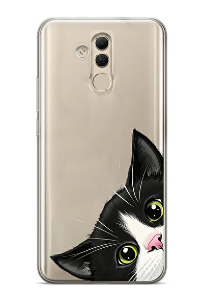 Manitoba Huawei Mate 20 Lite Uyumlu Baskılı Yumuşak Silikon Şeffaf Telefon Kı...