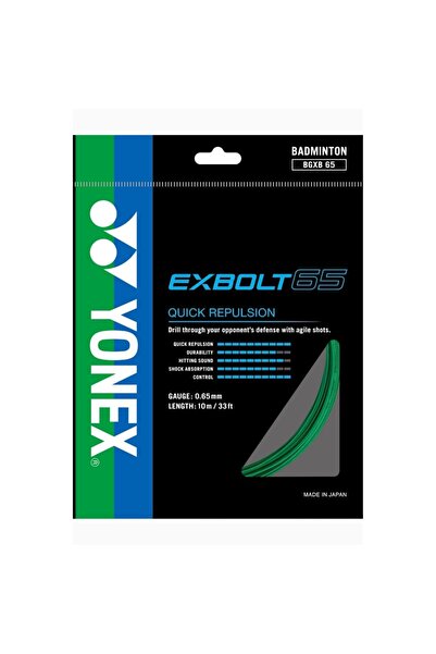YONEX Exbolt 65 Badminton Kordajı 0.65 mm / 10 M - Yeşil