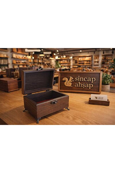 SİNCAP AHŞAP Dekoratif Takı Kutusu