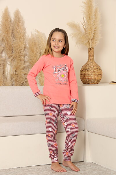 KAPİTEX 8219 Set de pijamale cu mâneci lungi pentru fete