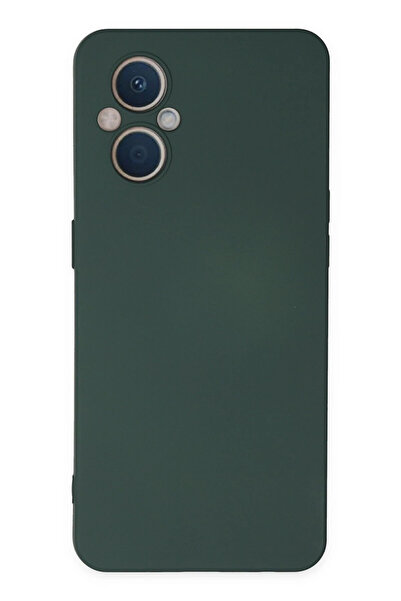 NewFace حافظة OZLSTOR Reno 7 Lite من السيليكون المخملي الداخلي - (80634) أخضر...