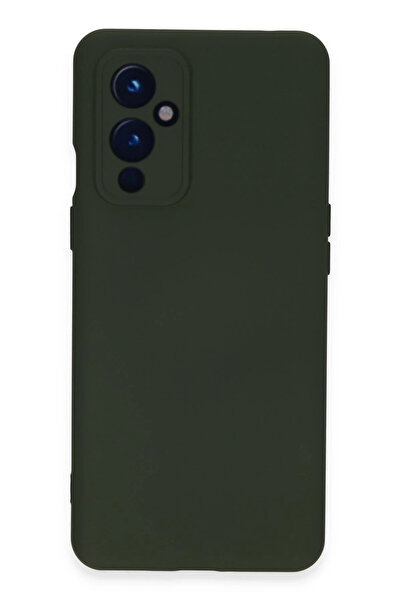 NewFace 1611525747 حافظة ون بلس 9 من السيليكون المخملي الداخلي - (112515) أخض...