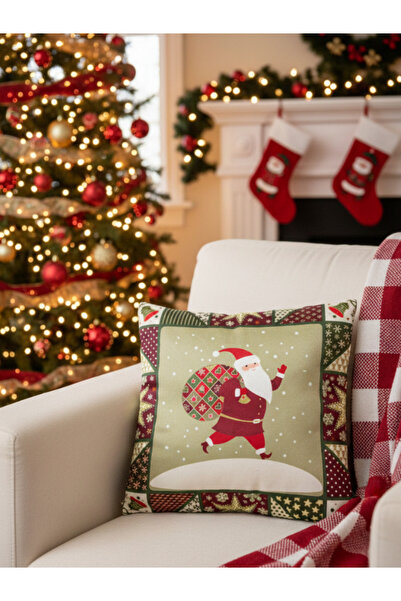 Dörtel Tedarik Двустранен цифров печат с цип, калъф за възглавница с коледна ...