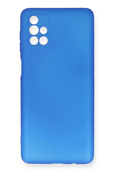 NewFace 1613817747 حافظة سامسونج جالاكسي M51 من السيليكون الأول (171738) - أزرق