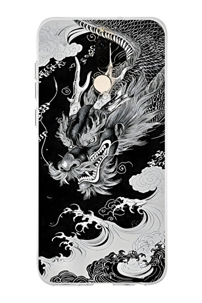Manitoba Huawei Mate 10 Lite Uyumlu Baskılı Yumuşak Silikon Şeffaf Telefon Kı...