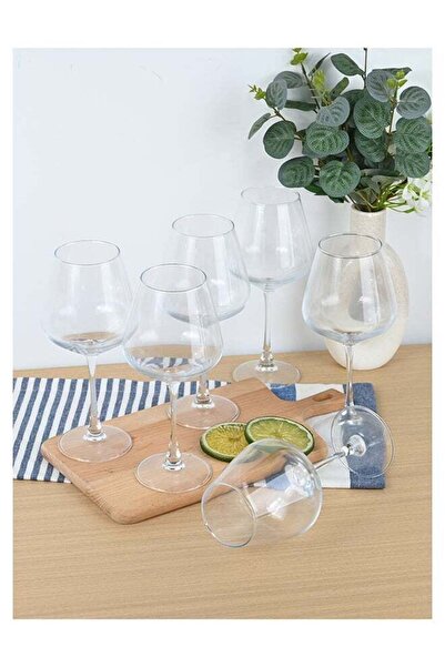 Ollieroo Wine Glasses Set of 6, 560ml Wine Glass with Stem