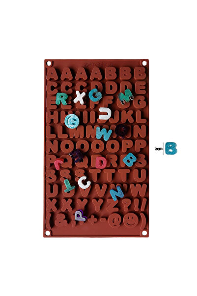 Getshopmini Pasta Letter Mold Bubble Alphabet Mold Stone Powder Letter Mold Sugar Dough Letter Mold Silicone 2X2Cm