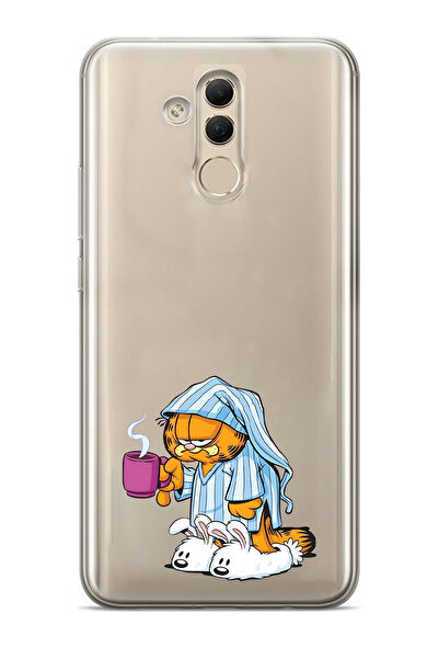 Manitoba Huawei Mate 20 Lite Uyumlu Baskılı Yumuşak Silikon Şeffaf Telefon Kı...