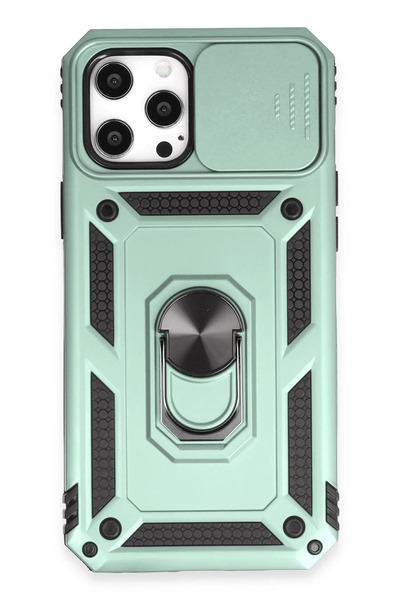 NewFace 1612411747 حافظة آيفون 12 برو ماكس من السيليكون مع حلقة عدسة بارس (13...