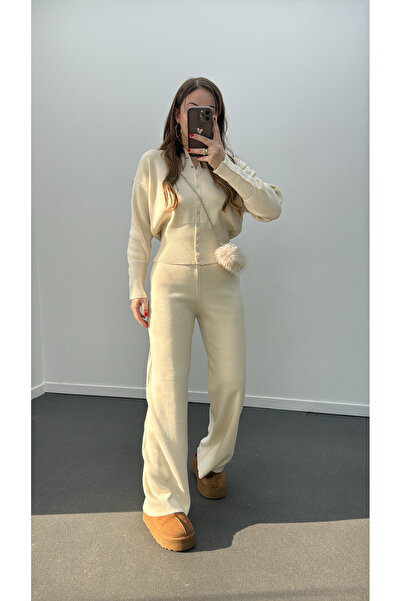 Narferita Merlin Çıtçıtlı Hırka Pantolon Takımı