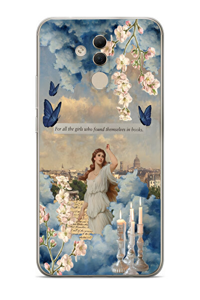 Manitoba Huawei Mate 20 Lite Uyumlu Baskılı Yumuşak Silikon Şeffaf Telefon Kı...