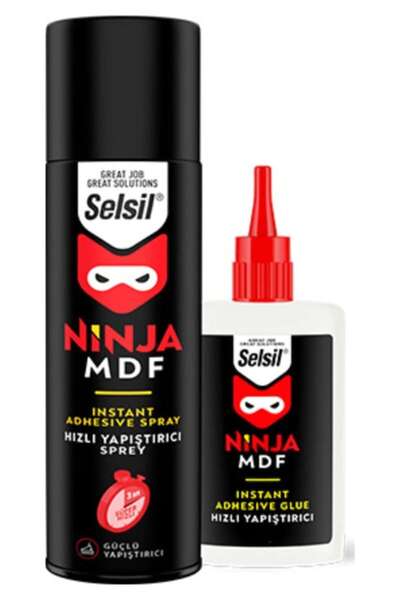 Genel Markalar Ninja Mdf Hızlı Yapıştırıcı 200ml 50gr (5 Adet )