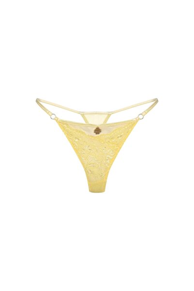 Pastivelle Sarı Dantelli String