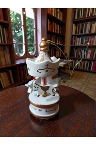 Hureggo concept mini ahşap beyaz asılabilir atlı karınca & 8 cm