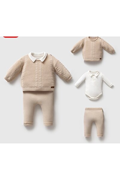 Nipperland %100 Pamuk Bebek 3’lü Triko Takım