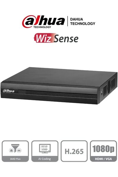 DAHUA DH-XVR1B04-I/T 4CH Penta-brid 1080N/720P Cooper 1U 1HDD WizSense WizSen...
