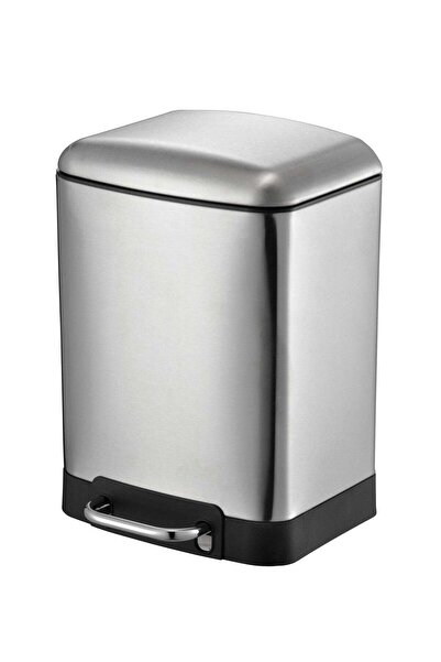 AVCI HOME MAKER سلة مهملات هوم ميكر سعة 12 لترًا مصنوعة من الفولاذ المقاوم للصدأ، تعمل بدواسة - غطاء بإغلاق ناعم، مقاوم لبصمات الأصابع، دواسة بدون استخدام اليدين