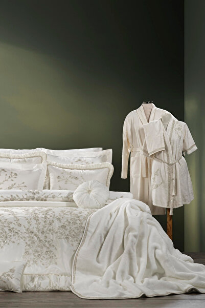 ZEBRACASA Elenor 23 Parça Premium Çeyiz Yatak Seti