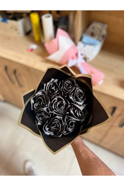 Niyamore Siyah Yapay Gül Buketi