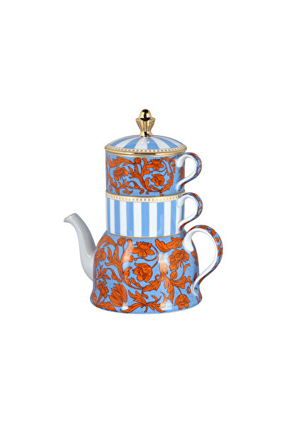 Lucky Art Zeflora Bone 3Lu Çay Seti