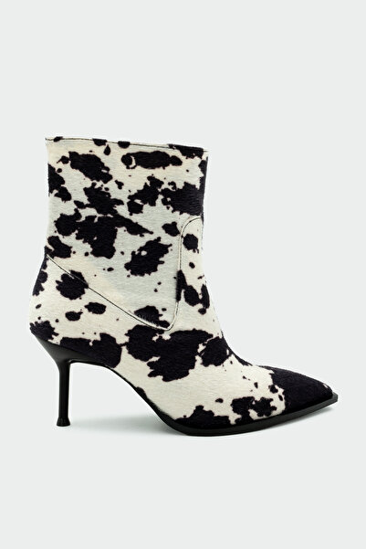 LAMİNTA Cizme de damă cu toc ascuțit cu model Miyo