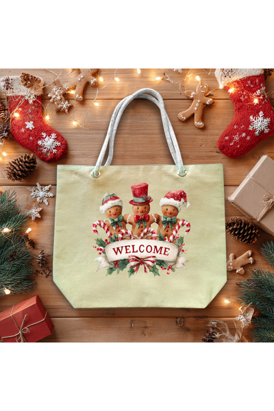 Crea Eymer Wear New Year Daily Hanging Linen Bag Cotton Beige