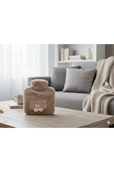 Roichil كيس ماء ساخن من القطيفة بسعة 1 لتر مع شكل حيوان لطيف مصنوع من المطاط ...