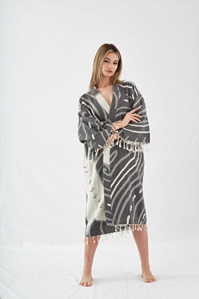 CAKKATEX Organic Cotton Woven Design Beach Wear | Kaftan | Kimono | Desing Caftan