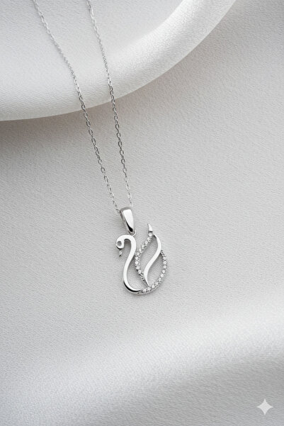 Two Arts Kadın 925 Ayar Gümüş Kuğu Kolye | 925 Gümüş