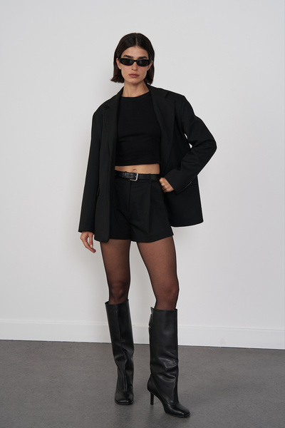 Beyyoglu Pileli Mini Şort