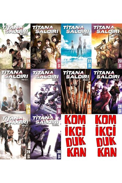 Gerekli Şeyler Yayıncılık Titana Saldırı 20-21-22-23-24-26-27-28-29-30 manga ...