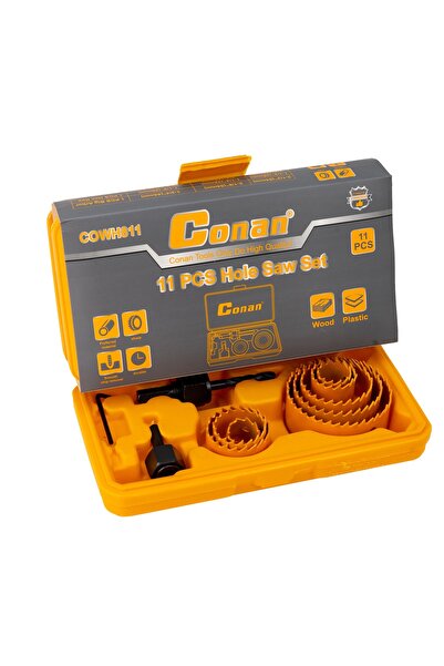CONAN مجموعة مناشير ثقب مكونة من 11 قطعة – COWH811 – للخشب والبلاستيك