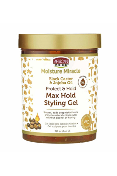african pride APN Moisture Miracle Max. Gel de coafat Black Castor 18 oz