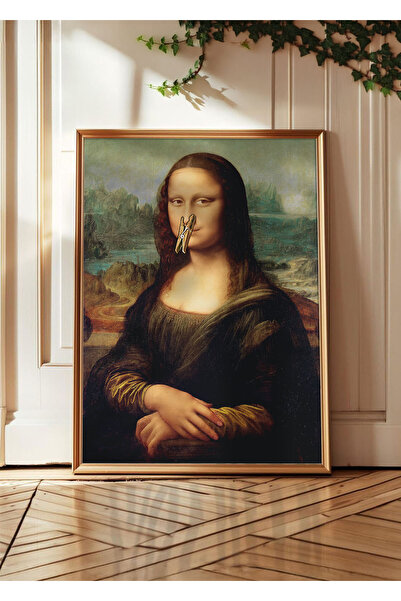 Huca Mona Lisa WC - Banyo Tuvalet Posteri - Modern Sanat - Tablo Ölçülerinde ...