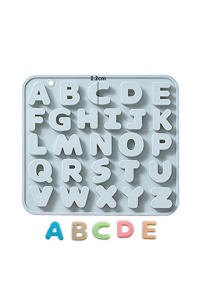 Getshopmini Pasta Harf Kalıbı Bubble Alfabe Kalıbı Taş Tozu Harf Kalıbı Şeker...